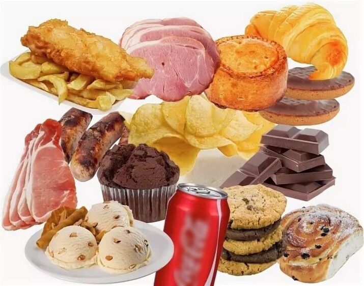 מזון מזיק אסור במהלך תהליך הירידה במשקל