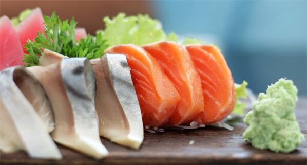 בתזונה היפנית, אתה יכול לאכול דגים, אבל ללא מלח